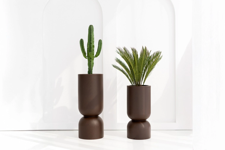 Nowoczesne donice Perfetto corten effect